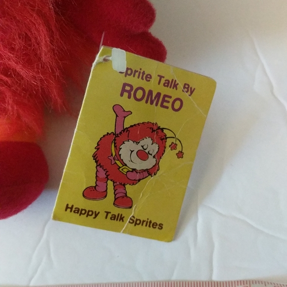 Rainbow Bright Romeo Sprite Toy Taco Bell 1983 Hallmark Red Stuffed - Picture 4 of 11